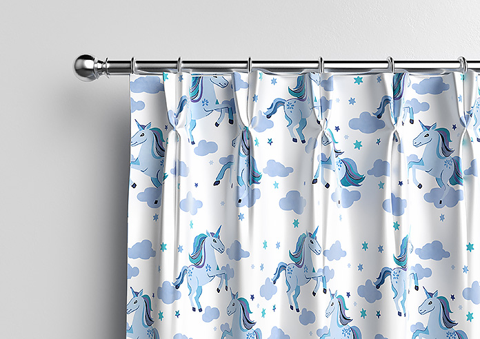 Unicorn Magic, Blue - Made to Measure Curtains - Image 10